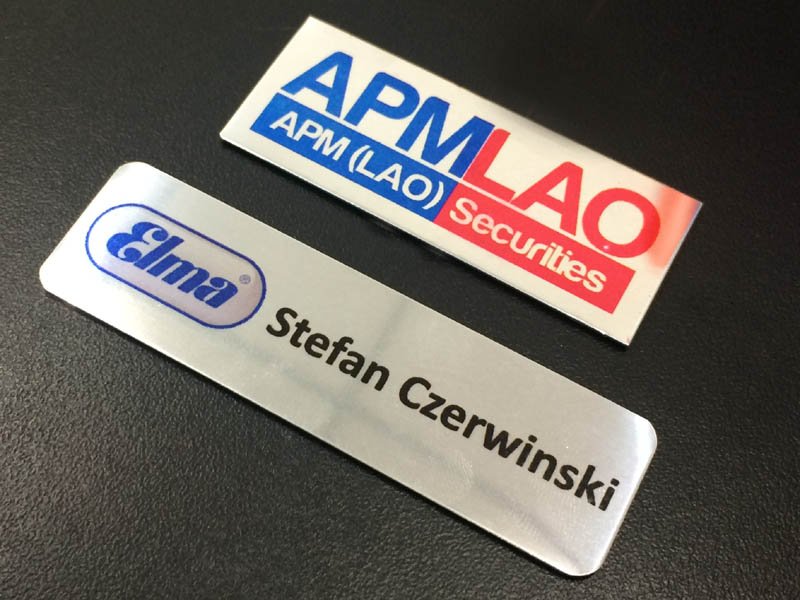 ป้ายชื่อ ป้ายโลหะหลายขนาดราคาถูก (Screen Matel Plate)