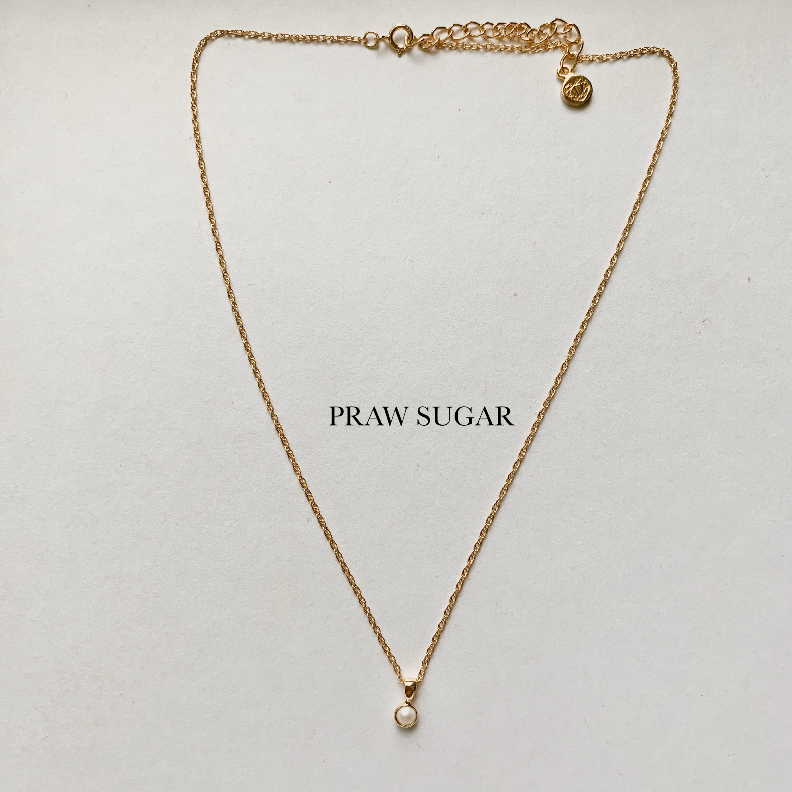 Mini Fresh Water Pearl Necklace - สร้อยคอจี้มุกแท้ขนาดเล็ก 4mm (มุกแท้+สร้อยเงินแท้)