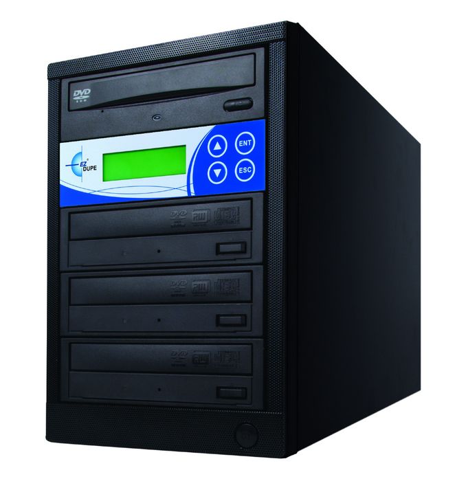EZ Dupe Three Target DVD Duplicator Black
