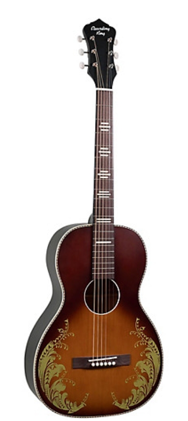 Recording King Dirty 30s Series 7 Single 0 Limited Edition Lily of the Valley Acoustic Guitar Tobacco Sunburst