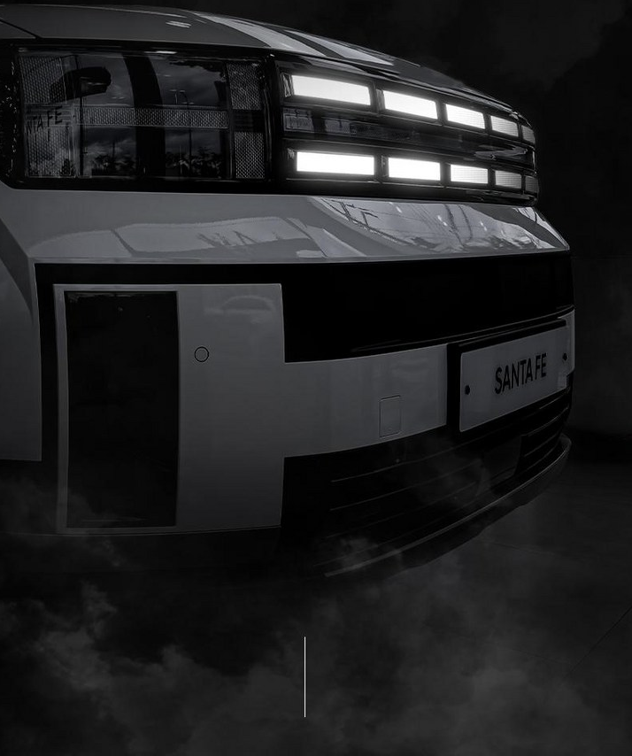 สติกเกอร์สะท้อนแสงกระจังหน้า Hyundai SANTA FE Hybrid ฮุนได ซานตา เฟ่