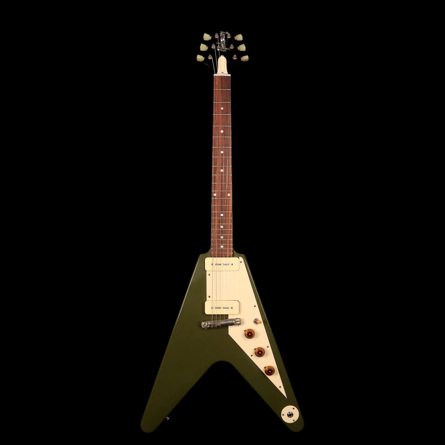 Gibson Custom Shop Made 2 Measure 59 Flying V Olive Drab Green
