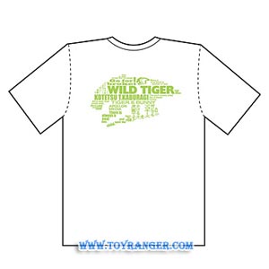 เสื้อยืด Tiger & Bunny Wild Tiger ขาว (M,แท้)