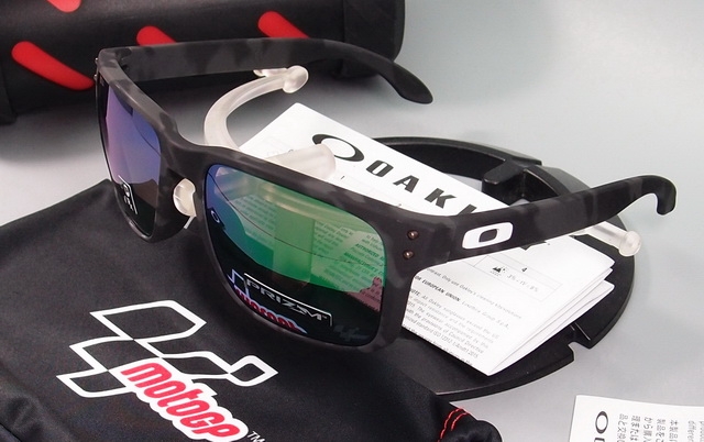 OAKLEY HOLBROOK PRIZM MOTEGI MOTO GP LIMITED EDITION Matte Grey Camo w/ Prizm Jade OO9102-G455