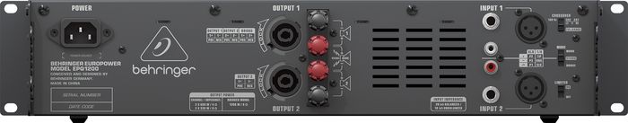 Behringer BEHRINGER EPQ1200 1200W STEREO PWR AMP