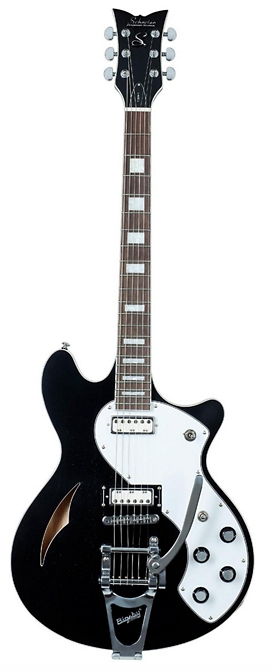 Schecter Guitar Research TSH-1B Semi-Hollow Body Electric Guitar