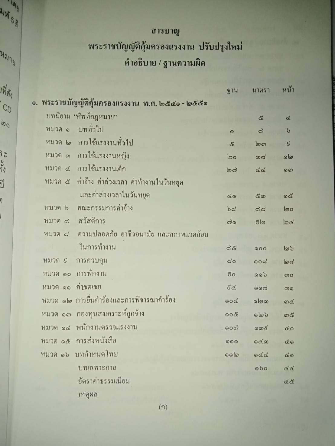 พระราชบัญญัติคุ้มครองแรงงาน ฉบับสมบูรณ์ ปรับปรุงใหม่