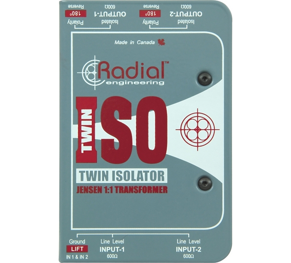 Radial Engineering TWIN ISO Passive Line-Level Isolator