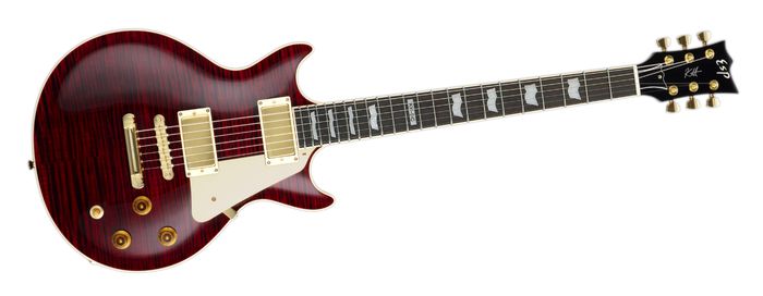 ESP Kirk Hammett Signature KH-DC Electric Guitar See Thru Black Cherry