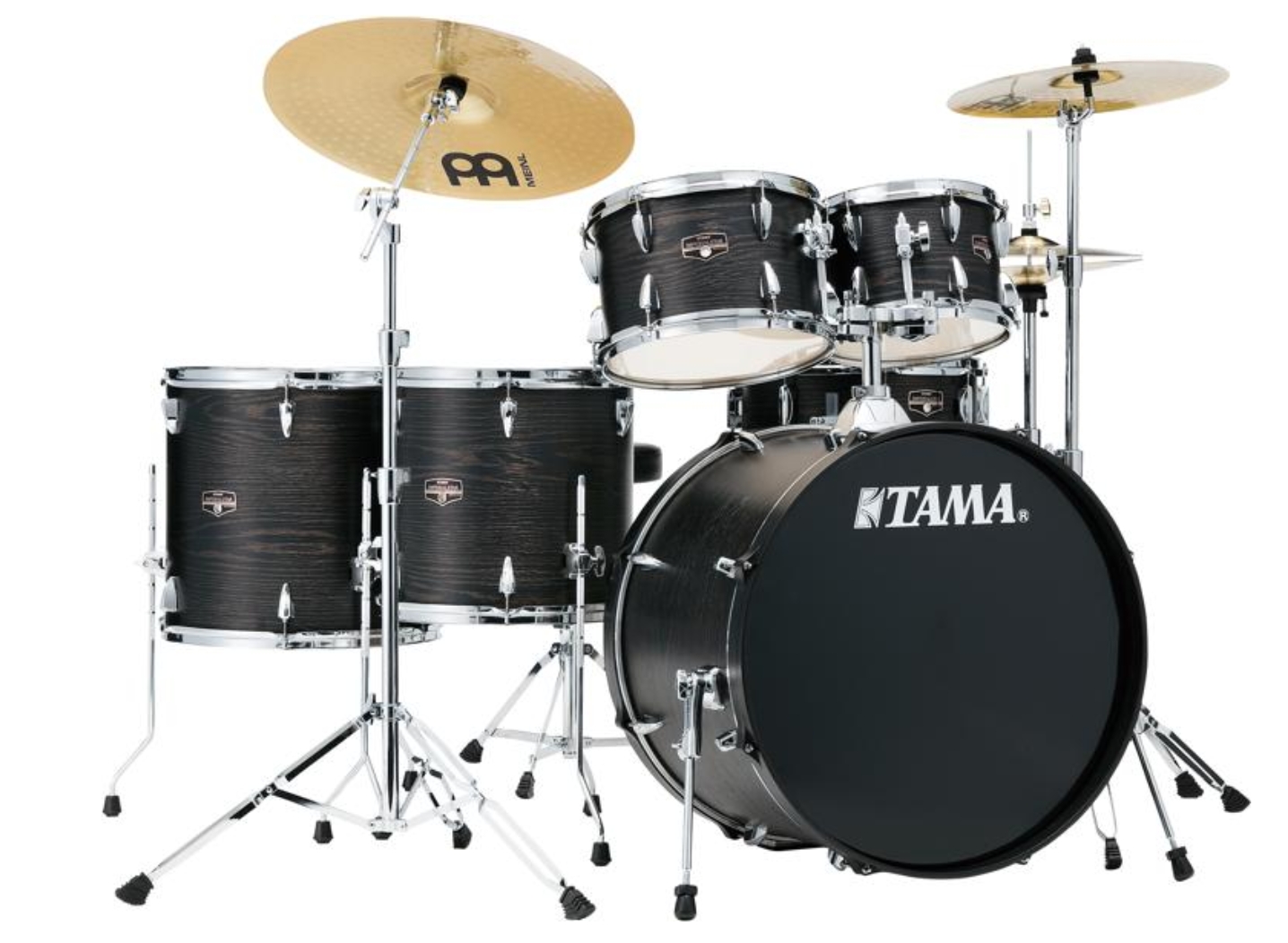 Tama Imperialstar IE62C 6-piece Complete Drum Set with Snare Drum and Meinl Cymbals
