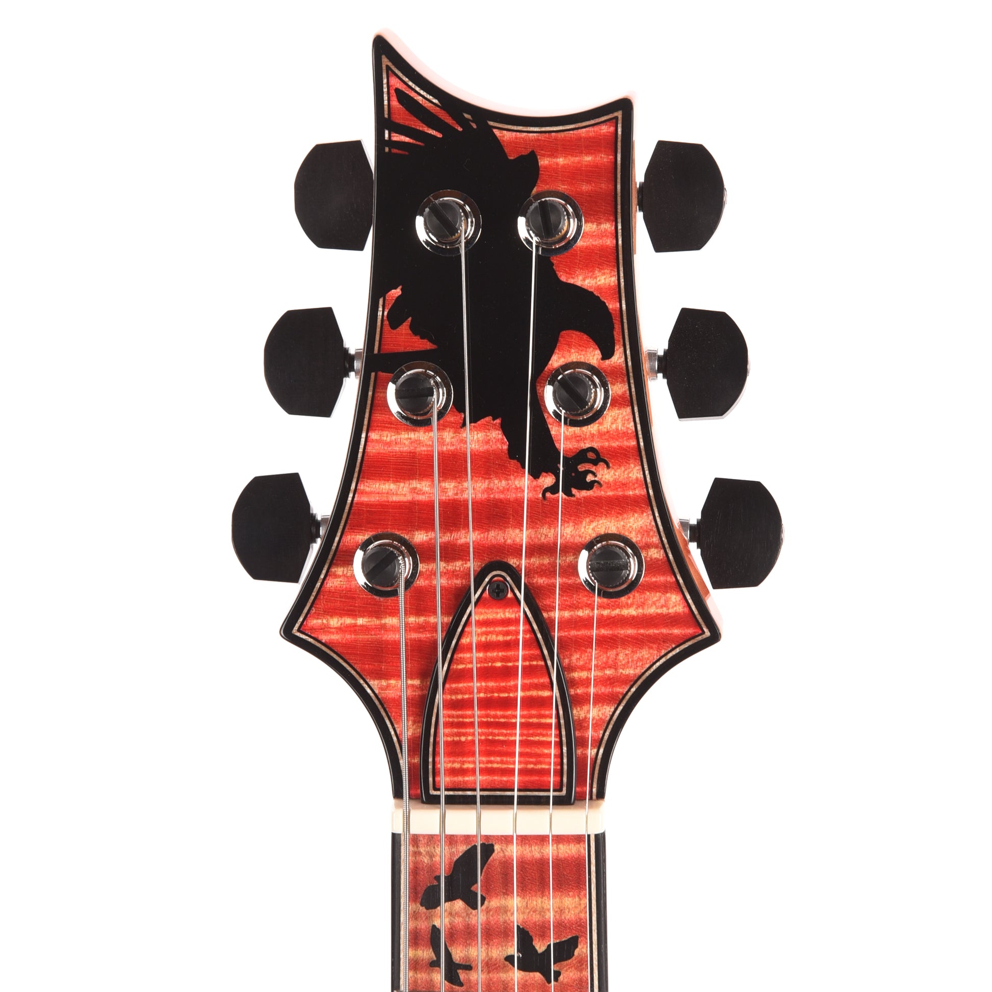 PRS Private Stock McCarty 594 Tremolo One-Piece Quilted Maple/Swamp Ash Blood Orange Glow w/Stained Neck/Fingerboard & Birds of a Feather Inlay