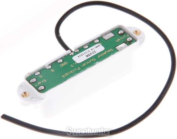 Seymour Duncan SHR-1b Hot Rails Strat Pickup - White Bridge