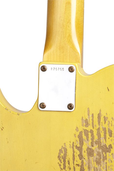 Fender Custom Shop 1961 Telecaster Relic Electric Guitar Masterbuilt by Dale Wilson Transparent Yellow