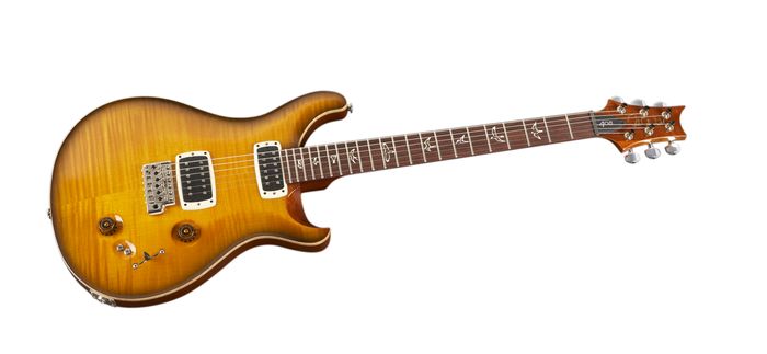 PRS 408 Flame Top with Nickel Hardware Electric Guitar Amber Black
