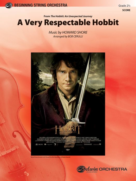 Alfred A Very Respectable Hobbit (from The Hobbit: An Unexpected Journey) Full Orchestra Grade 2.5 Set