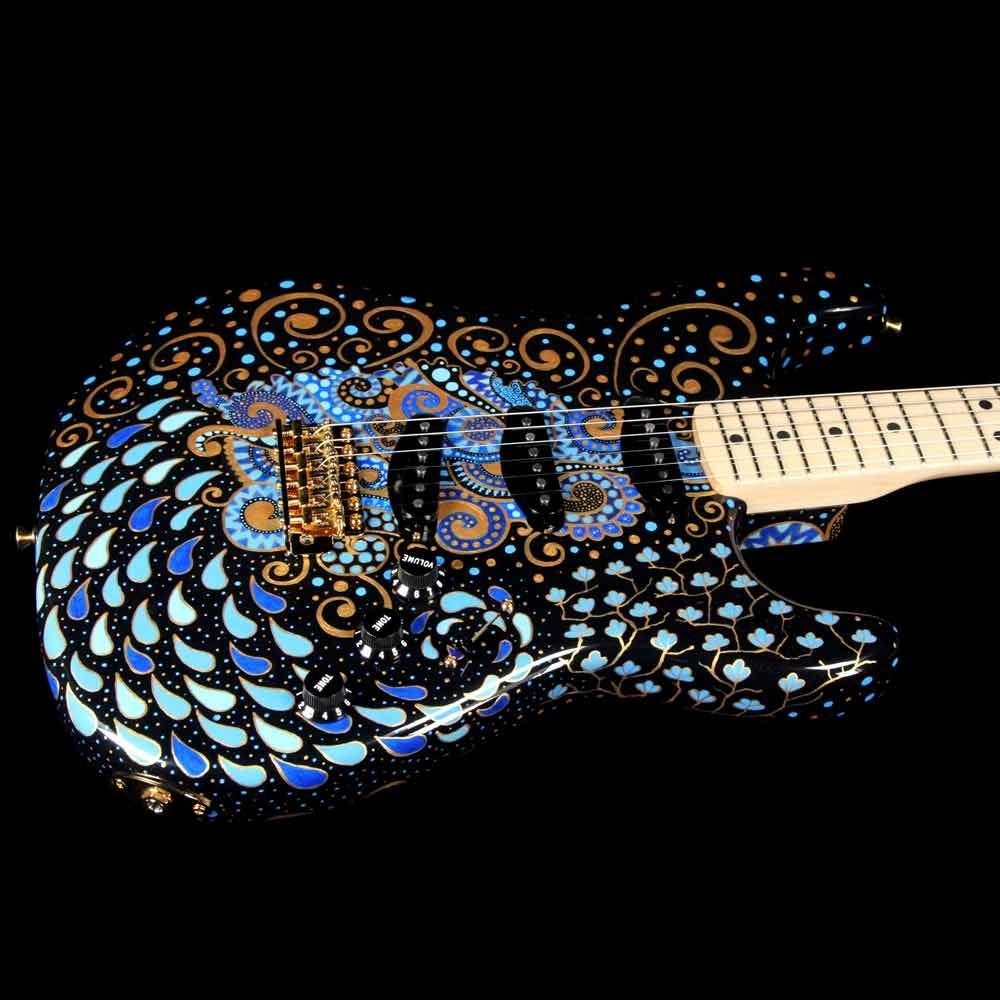 Fender Custom Shop Delta Blue Stratocaster Masterbuilt Greg Fessler with Sarah Gallenberger Artwork