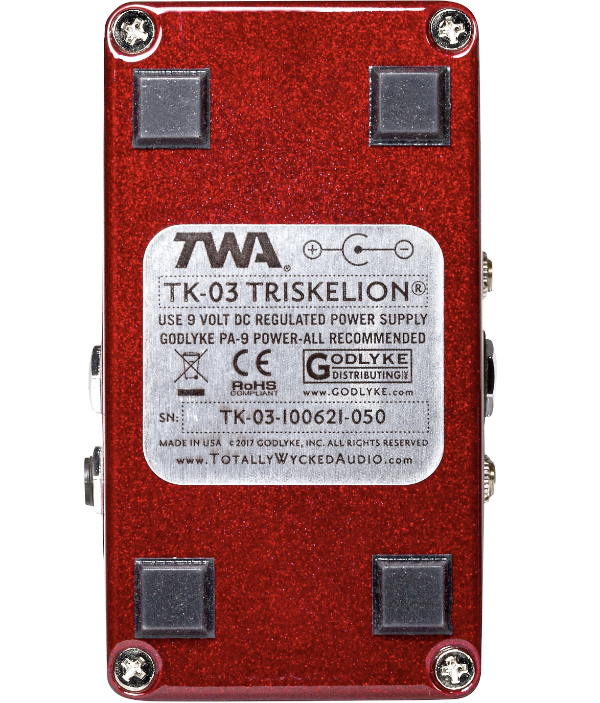 TWA Triskelion Harmonic Energizer Mk. III Effects Pedal Red