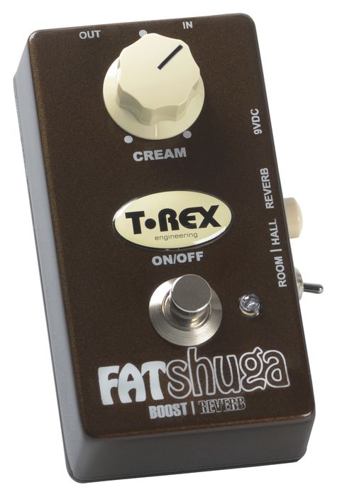 T-Rex Engineering Fat Shuga Boost with Reverb Guitar Effects Pedal