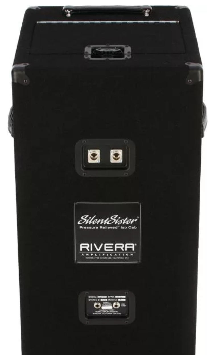 Rivera Silent Sister 75-watt 1x12 Isolation Cabinet - Black