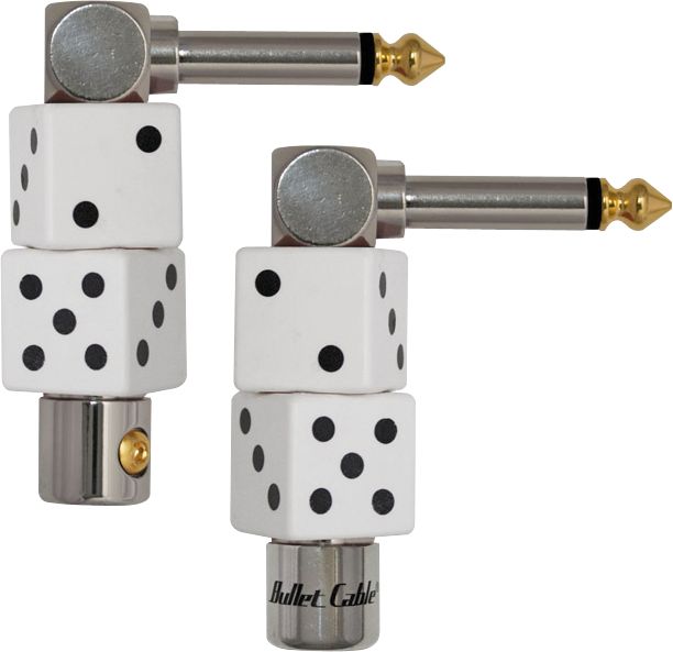 Bullet Cable DIY Dice Connectors Set Black Angled
