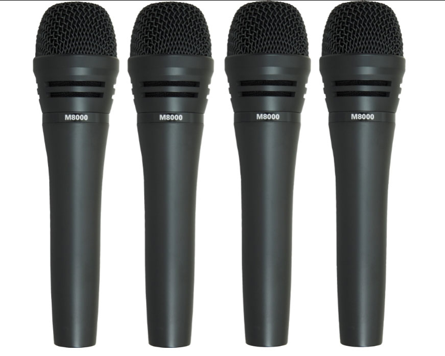 Audio-Technica M8000 Dynamic Mic 4 Pack