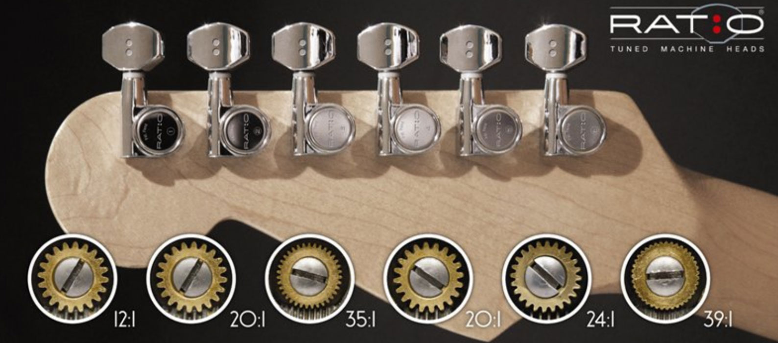 Graph Tech Ratio Tuned Machine Heads set of 6