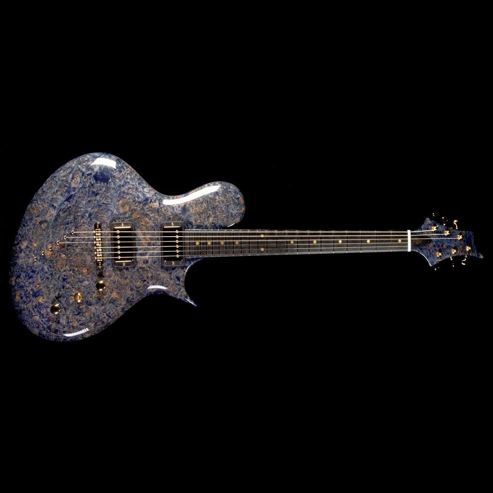 Ritter Instruments 2018 NAMM Display Porsch Electric Guitar 1-Piece Burl Maple Body - Flying Blue