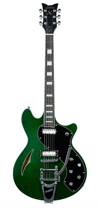 Schecter Guitar Research TSH-1B Semi-Hollow Body Electric Guitar