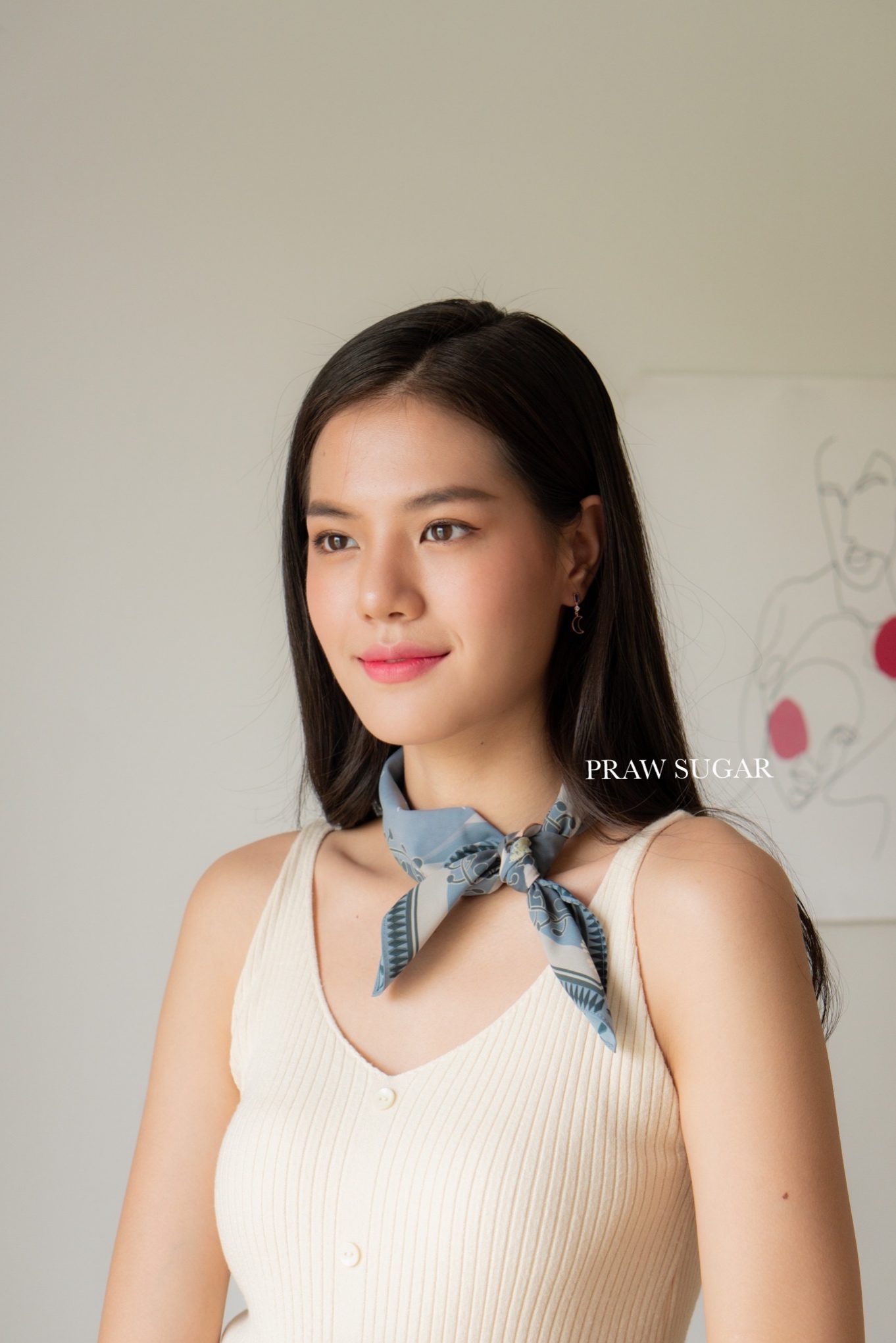 Rabbit's Land - ผ้าพันคอลายกระต่ายน่ารัก (มี 3 สี)