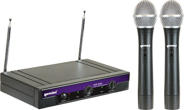 Gemini VHF-2001M Dual Handheld Wireless System