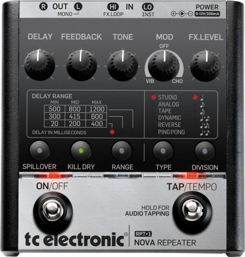 TC Electronic Nova Repeater Delay Guitar Effects Pedal