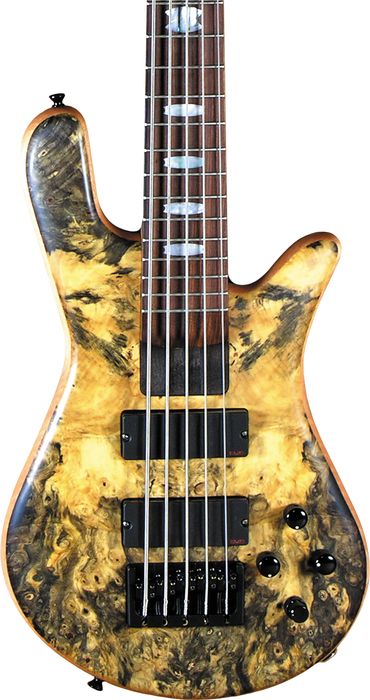 Spector USA NS-5H2-EX Buckeye Burl Top 5-String Bass Guitar