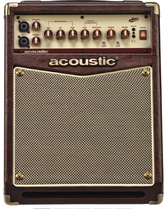 Acoustic A20 20W Acoustic Guitar Amplifier Brown/Tan