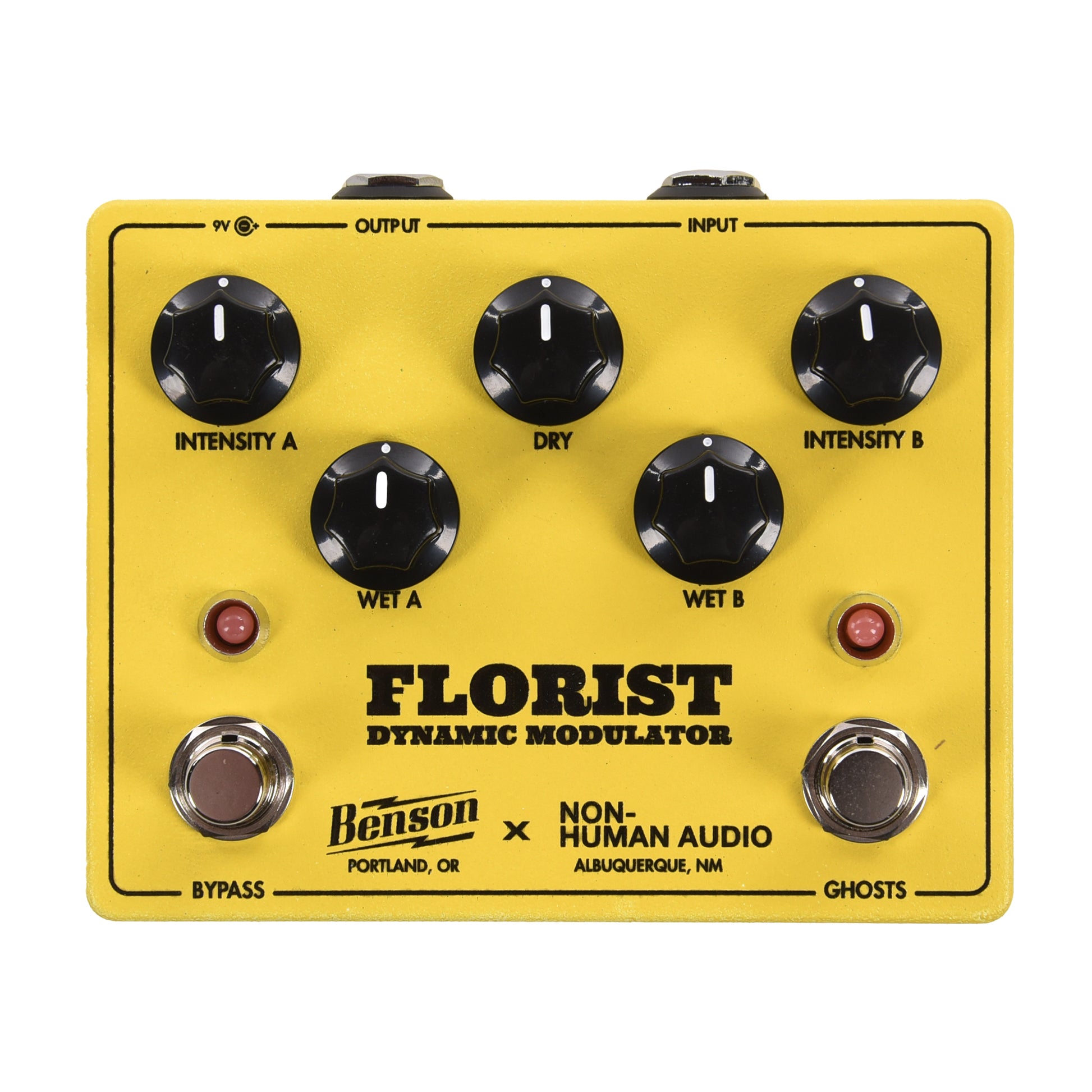 Benson Amps & Non-Human Audio Special Florist Dynamic Modulator Pedal Yellow
