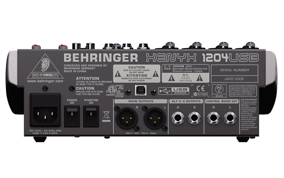 Behringer XENYX 1204USB USB Mixer