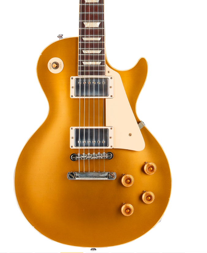 Gibson Custom Murphy Lab 1957 Les Paul Goldtop Darkback Reissue Light Aged Electric Guitar Double Gold