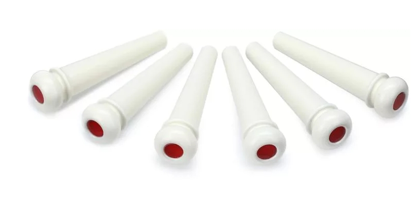 Martin Luxe Liquidmetal Bridge Pin Set - Bone Colored