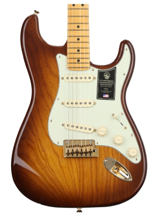 Fender 75th Anniversary Commemorative Stratocaster - 2-color Bourbon Burst