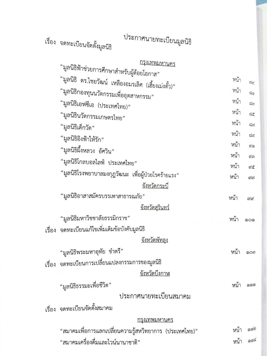 กฎหมายออกใหม่ 89/64 ประกาศกระทรวงการคลัง ฐานะการเงินฯ ประกาศกรมอุตสาหกรรมฯ บัตรสิ้นอายุ ประกาศศาลเยาวชนและครอบครัวจังหวัด