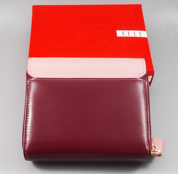 กระเป๋าสตางค์ ELLE ม่วง-ชมพู ใหม่ แท้