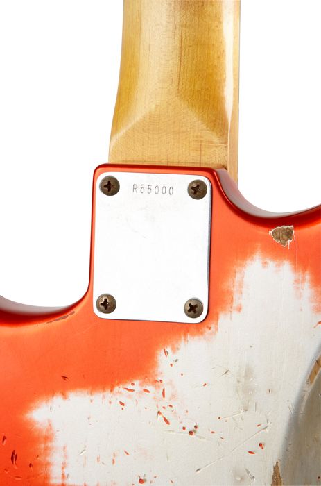 Fender Custom Shop 1962 Stratocaster Heavy Relic Electric Guitar Candy Tangerine