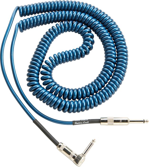 Lava Retro Coil 20 Foot Instrument Cable Straight-Right Angle Assorted Colors