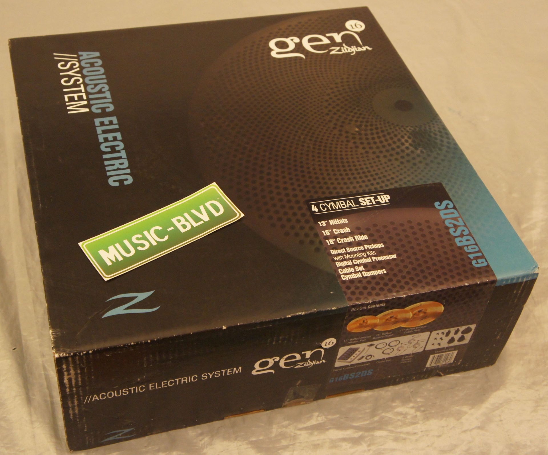 Zildjian Gen16 Acoustic-Electric Cymbal Box Set 13, 14, & 18 Inch