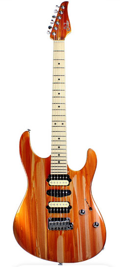 Suhr Pro M4 Guitar - Root Beer Drip