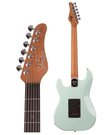 Schecter Guitar Research Nick Johnston Traditional HSS Electric Guitar Atomic Frost Mint Green Pickguard