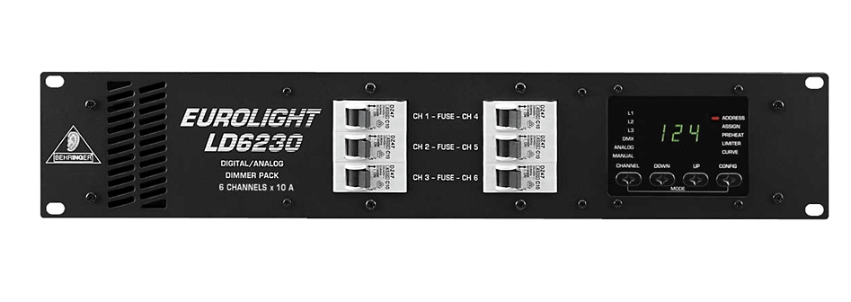 Behringer LD6230 Eurolight 6-Channel Lighting Dimmer Pack