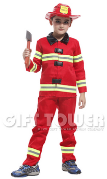 ชุดแฟนซีนักดับเพลิงเด็ก Fireman ใส่ได้ทั้งเด็กชายหญิง ขนาด L, XL