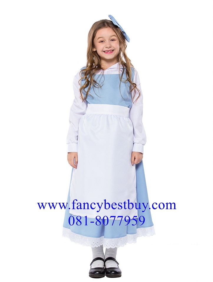 ชุดเจ้าหญิงเบล Bella Princess ชุดเจ้าหญิงดีสนีย์ Disney Princess ขนาด XL(135-145)