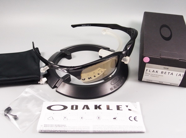 OAKLEY FLAK BETA (A) Polished black w/Prizm Golf 009372-0565