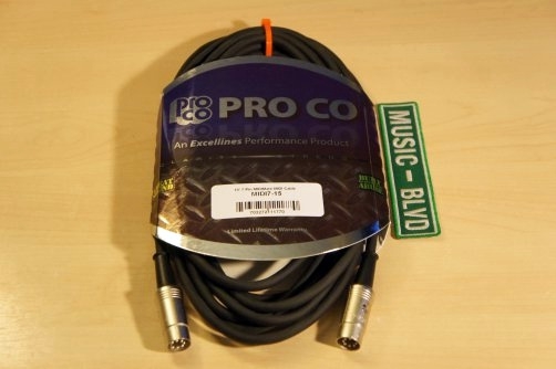 Pro Co 15 inch Excellines 7-Pin MIDI Cable